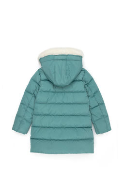 U. S. Polo Assn Мятное пальто с капюшоном для девочки - U.s. polo assn фото 2