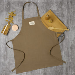 Фартук Этель ECO, цвет оливковый, 60×70 см, 70% хл, 30% лён, 190 г/м²