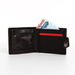 Портмоне мужское «Фади», на магните, отдел для купюр, для карт, для монет, коричневое