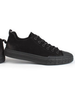 03-N72699-1 BLACK Полуботинки спортивные мужские (натуральная замша)