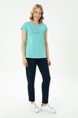 Женская мятная базовая футболка - U.s. polo assn фото 11