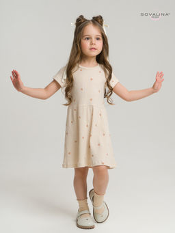 Платье Лето лапша кофейные сердечки