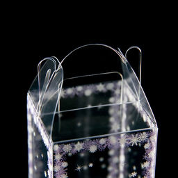 Цена за 5 шт. Складная коробка из PVC 4 x 4 x 8 см Зимушка - UPAK LAND фото 6