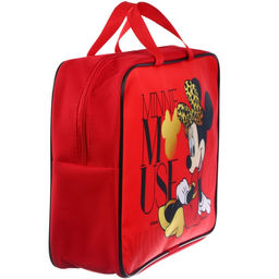 Папка с ручками А4, 35×27 см, текстиль, Минни Маус