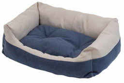 Лежак Редпл. "Navy" 55*40*19см прямоуг. пухлый 95011беж