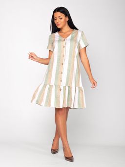 Халат женский кулирка МАЙЯ РОГОЖКА ЗЕЛЕНЬ