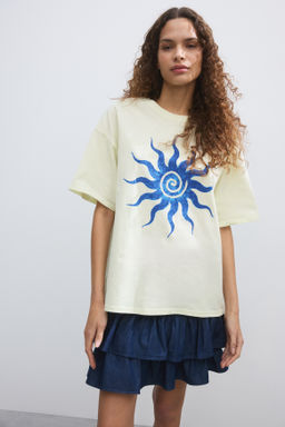 Camiseta oversize con motivo estampado - H&m фото 10