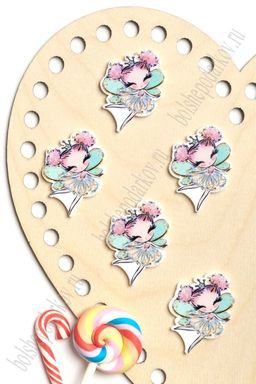 Кабошон-вырубка "Фея" 2,7*3 см (10 шт) SF-5950, №4