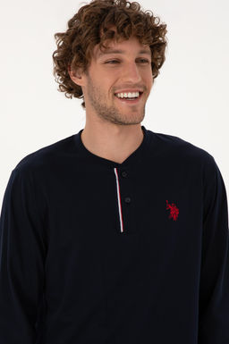 Erkek Lacivert Pijama Tak_m_ Sepette S_rpriz _ndirim - U.s. polo assn фото 2