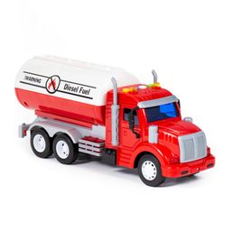 Профи, автомобиль с цистерной инерционный ( со светом и звуком) (красный) (в коробке) - Полесье фото 5