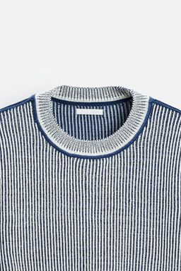 CONTRASTING RIBBED SWEATER - Zara фото 8