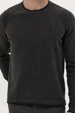 Мужской свитер антрацитового меланжа - U.s. polo assn фото 6