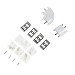 ULM-F45-2x6W/4500K IP20 SILVER Светильники светодиодные для мебели, набор из 2-х шт. Механический выключатель. 600*25*8мм. 2*500Lm. ТМ Uniel