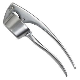 Чесночница из цинкового сплава 16,8х3х4,8см, никелированная матовая поверхность, на картоне, TalleR (Китай)