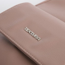 Рюкзак-мини женский TEXTURA, на молнии, размер 22×10×28 см, пудровый