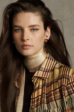ZW COLLECTION RAMIE CHECK SHIRT - Zara фото 2