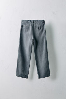 6-10 YEARS/ LIMITED EDITION COTTON LINEN TROUSERS - Zara фото 2