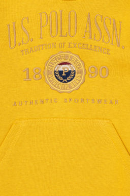 Толстовка горчичного цвета для мальчика - U.s. polo assn фото 3