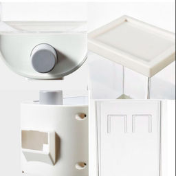 Настенный пищевой контейнер с дозатором объём 1 литр - Buro фото 5