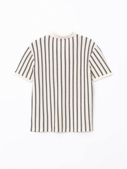 Polo Yaka K?sa Kollu ?izgili Erkek Ti??rt