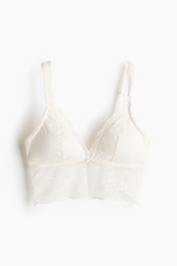 Bralette de encaje acolchado