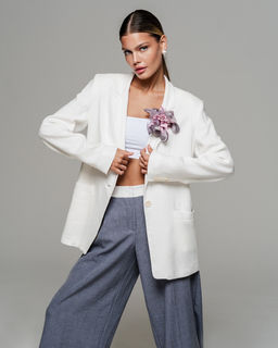 Объемная брошь из органзы - Sahar art lab фото 5