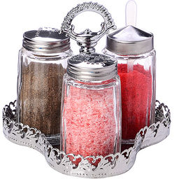 40480 Набор для специй на подставке 5 пр стекло/нерж MB (х48)