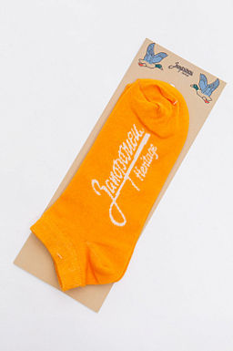 Носки ЗАПОРОЖЕЦ Лого короткие ЖЕЛТЫЙ  фото 2