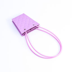 Цена за 10 шт. Сумка для цветов тиснение сиреневая влагостойкая, 12x12-8x8-12.5 см - UPAK LAND фото 3