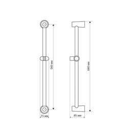 Душевая стойка ZEIN S04, пружинный держатель из пластика, крепеж, сатин