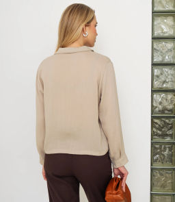 Рубашка #КТ9025 (3), бежевый