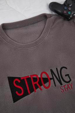 Indigo Regular Kesim Slogan Nak?sl? Polar/K?sl?k Pijama Tak?m? TMNAW26PT00038 - Trendyolmilla фото 8