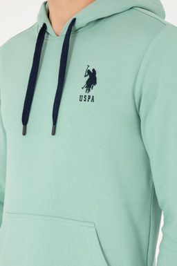 Мужская базовая толстовка зеленого цвета - U.s. polo assn фото 7