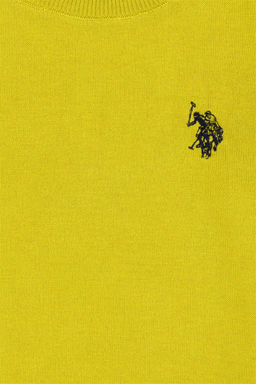 U. S. Polo Assn Базовый свитер с круглым вырезом фисташкового цвета для девочек - U.s. polo assn фото 3