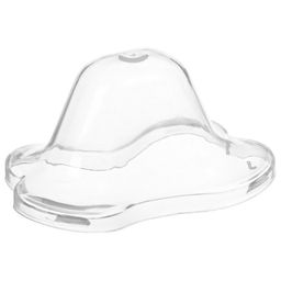 Соска - пустышка силиконовая классическая M&B, от 0 мес., с колпачком, синий