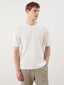 Bisiklet Yaka Erkek Dokulu Ti??rt