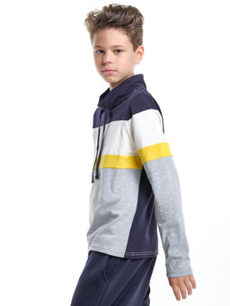 Джемпер (лонгслив) UD 7539 триколор - Mini maxi фото 6