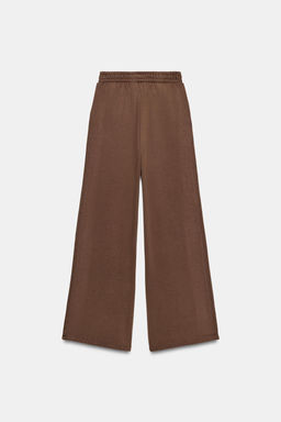 WASHED-EFFECT FLEECE TROUSERS WITH STUDS - Zara фото 13