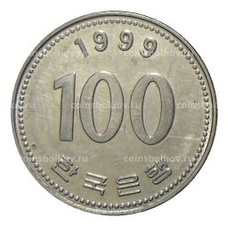 100 вон 1999 года Южная Корея