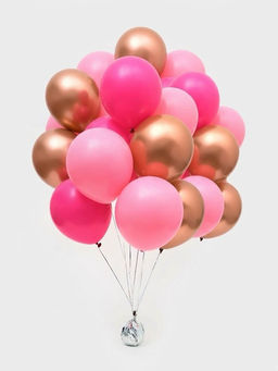Воздушные шары латексные 12" "Розовый микс" набор 25 штук