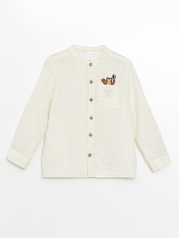 Hakim Yaka Uzun Kollu Erkek Bebek G?mlek