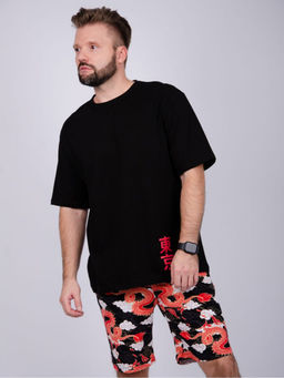 Костюм Драконы шорты, трикотаж - Малина фото 12