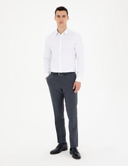 Beyaz Slim Fit Arm_rl_ Uzun Kollu G_mlek