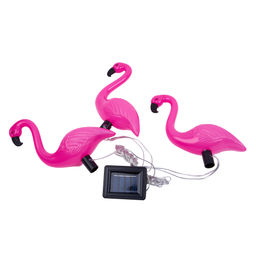 USL-S-833/PM530 FLAMINGO SET3 Садовый светильник на солнечной батарее Фламинго, в комплекте из 3 штук. 6 светодиодов. Белый свет. 1*АA Ni-Mh аккумулятор в/к. IP44. TM Uniel - Volpe фото 4