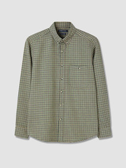 Regular Fit Ekose Gabardin Erkek G?mlek