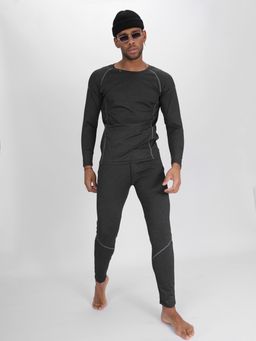 Комплект мужского термобелья без начеса темно-серого цвета 2213TC - FUYOUKAI фото 18