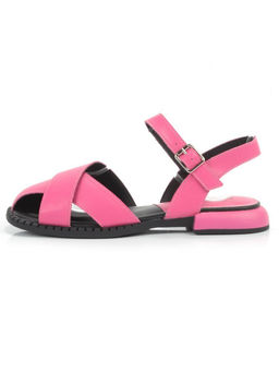 08-PEAG82-3 DK. PINK Босоножки женские (натуральная кожа)