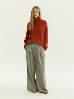 Брюки широкого кроя, Брюки D335/bronx - Emka фото 3