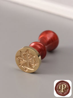 Печать для сургуча с пластиковой ручкой «Буква P на вензеле», 2.5×2.5×6.3 см