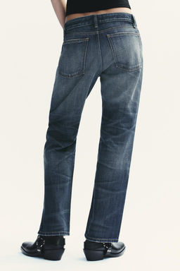 TRF STRAIGHT CROP MID-WAIST JEANS - Zara фото 7